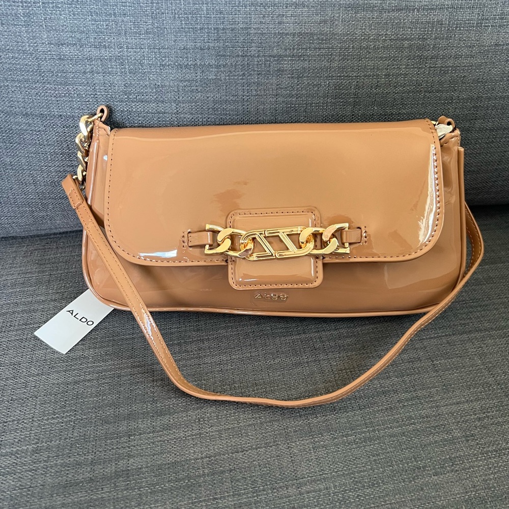 NWT ALDO CLATCH SHOULDER BAG PURSE WITH FLAP